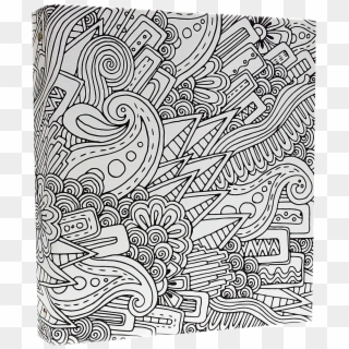 Illustrator-coloring Binder In A Abstract Design - Doodle, HD Png Download