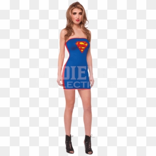 Adult Supergirl Tube Dress Costume - Sexy Tube Dress, HD Png Download