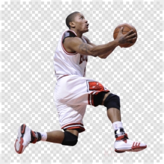 Basketball Sports Ball - Dunking Derrick Rose Png, Transparent Png