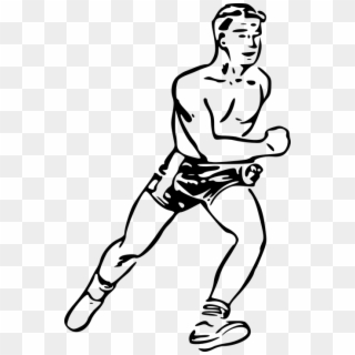 Runner Man Running Sprint Exercise Runners - Runner Clip Art, HD Png Download