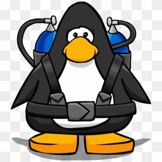 Blue Scuba Tank From A Player Card - Penguin With A Top Hat, HD Png Download