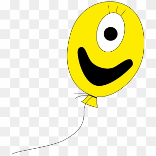Balloon Yellow Colorful Png Image - ลูกโป่ง สี เหลือง ยิ้ม, Transparent Png