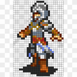Ezio Revelations Perler Bead Pattern / Bead Sprite - Escudo Minecraft Pixel Art, HD Png Download