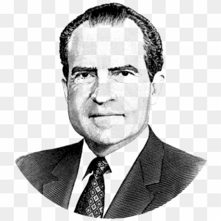 Click And Drag To Re-position The Image, If Desired - Richard Nixon Black And White, HD Png Download