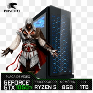 Pc Gamer Ezio Auditore Geforce Gtx 1050 Ti 4gb - Assassin's Creed Jpg, HD Png Download