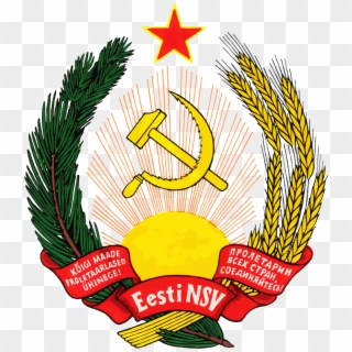 United Soviet Socialist Republics Flag Clipart Arms - Estonian Ssr Coat Of Arms, HD Png Download
