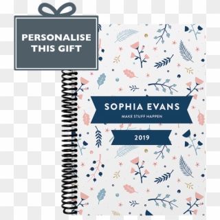 Personalised Leaf Combined Diary & Notebook - Name Personalised Diary, HD Png Download