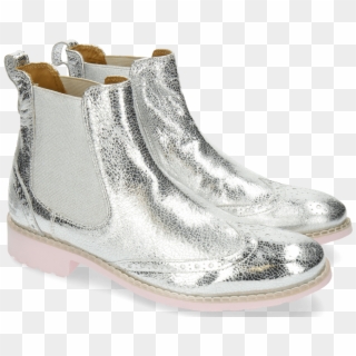 Ankle Boots Ella 5 Crush Metal Silver - Chelsea Boot, HD Png Download