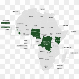 Map Of Africa - Cholera In Africa Map, HD Png Download