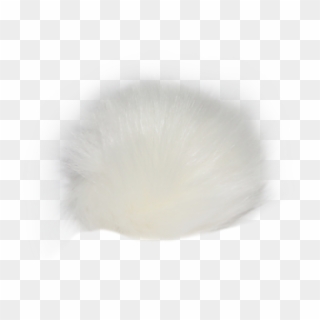 White Faux Fur Pom Pom - Snow, HD Png Download
