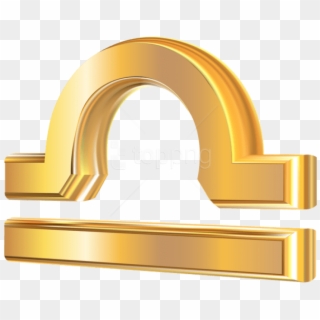 Free Png Download Libra 3d Gold Zodiac Sign Clipart - Arch, Transparent Png