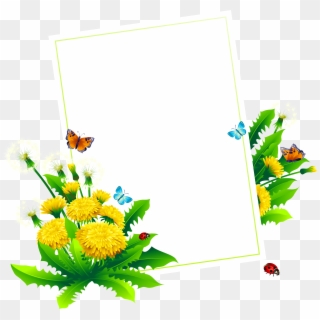 Spring Blank Decor Png Clipart Picture - Sunflower, Transparent Png