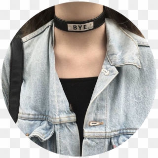 #grunge #tumblr #aesthetic #choker #girl #niche #icon, HD Png Download
