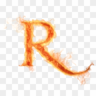 R Fire Png - Fire Letter R Png, Transparent Png