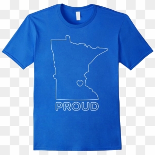 Minnesota Proud Outline - Shirt, HD Png Download
