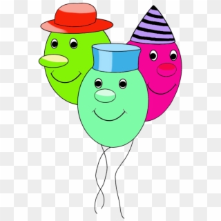 Funny Happy Birthday Clipart At Getdrawings - Funny Birthday Balloons Clipart, HD Png Download