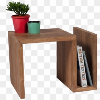Book Shelf , Png Download - Cool Wooden Bed Side Table, Transparent Png