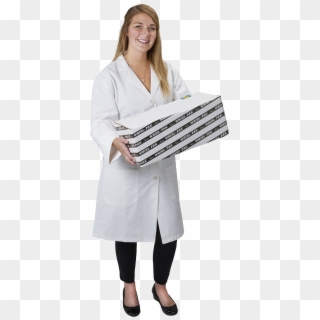 Woman With Box - Girl, HD Png Download