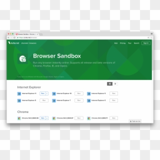 Run Ie, Chrome, Firefox, And Other Browsers Online - Turbo Net Browser Sandbox, HD Png Download