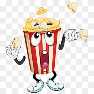 Cinema Cartoon Popcorn, HD Png Download
