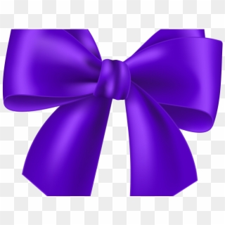 Bow Clipart Lilac - Satin, HD Png Download