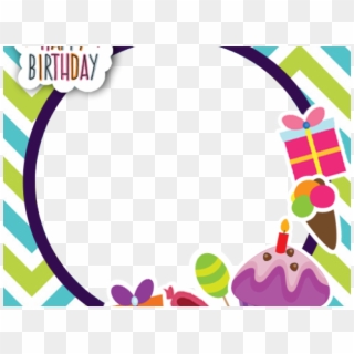 Birthday Frame - Frame Foto Happy Birthday, HD Png Download