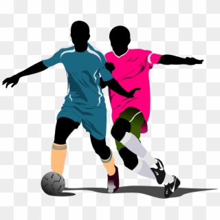 Free Vector Football - Soccer Players Illustration Png, Transparent Png