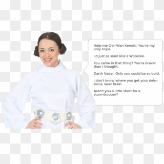 Princess Leia Quotes - Costume, HD Png Download