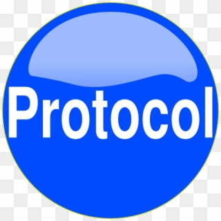 Blue Button Protocol Clip Art - Protocol Clipart, HD Png Download