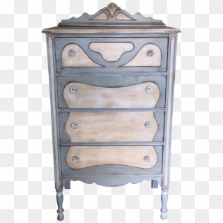 Hand Painted Blue Dresser On Chairish - Chest Of Drawers, HD Png Download