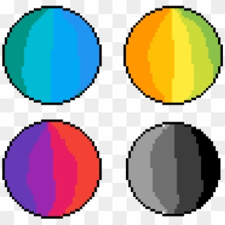 Different Colored Orbs - Pixel Planet Transparent, HD Png Download