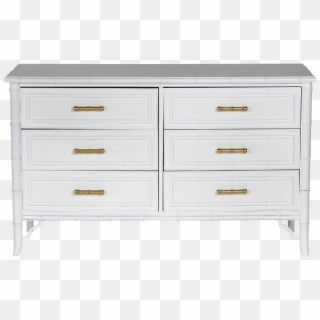 White Bamboo Dresser Ideas - Chest Of Drawers, HD Png Download