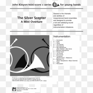 Click To Expand Silver Scepter Thumbnail - Silver Scepter Piano Sheet, HD Png Download