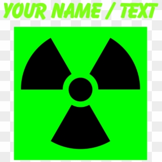 Custom Green Radioactive Sign Mousepad - Radiation Symbol, HD Png Download