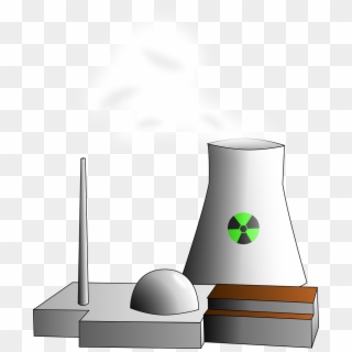 Nuclear Plant Power - Clip Art Nuclear Power Plant, HD Png Download