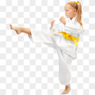 Bully Prevention Classes At Karate For Kids - Little Girl Karate Kick, HD Png Download