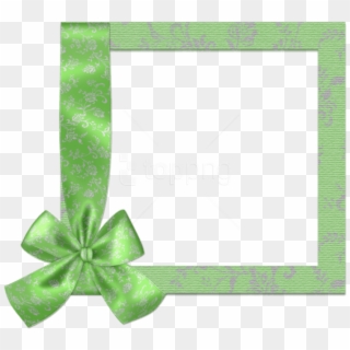 Free Png Cute Green Png Frame With Bow Background Best - Transparent Baby Frame Png, Png Download