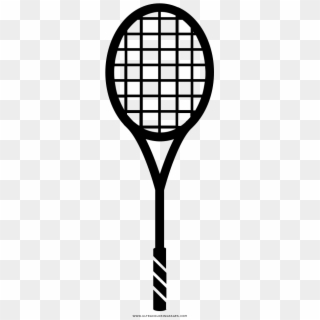 Tennis Racquet Coloring Page - Raquete De Teni Desenho Png, Transparent Png