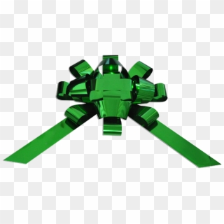 Metallic Green Bow - Robot, HD Png Download