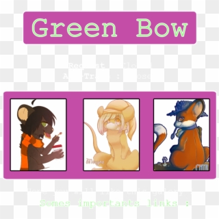 [fanart] Green Bow - Cartoon, HD Png Download