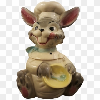 Rare Brush Pottery Happy Bunny Cookie Jar On Chairish - Figurine, HD Png Download