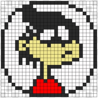 Double D Aka Edd Jawbreaker Perler Bead Pattern / Bead - Ed Edd N Eddy Pixel Art, HD Png Download