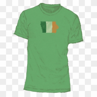 Iowa Irish Flag Tee , Png Download - Active Shirt, Transparent Png