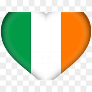 Irish Flag Clipart - Ireland Flag Heart Png, Transparent Png