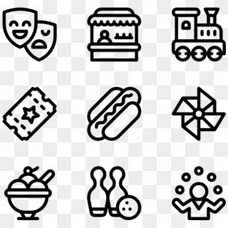 Amusement Park - Bakery Icons, HD Png Download