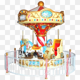 6 Player Carousel Indoor Outdoor Ride - Indoor Carousel, HD Png Download