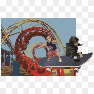Child Carousel , Png Download - Carnival Roller Coaster, Transparent Png