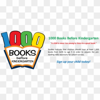 1000 Books Before Kindergarten Certificate , Png Download - Sign, Transparent Png