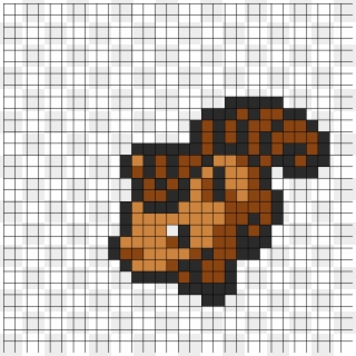 Vulpix Fuse Bead Perler Bead Pattern / Bead Sprite - Pokemon Pixel Art Vulpix, HD Png Download