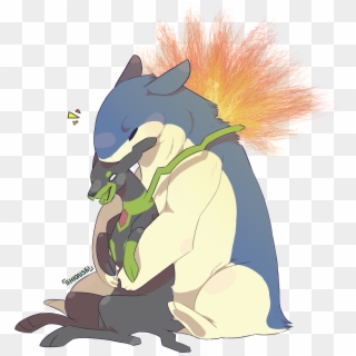 10% Forme Zygarde And Typhlosion - Cartoon, HD Png Download